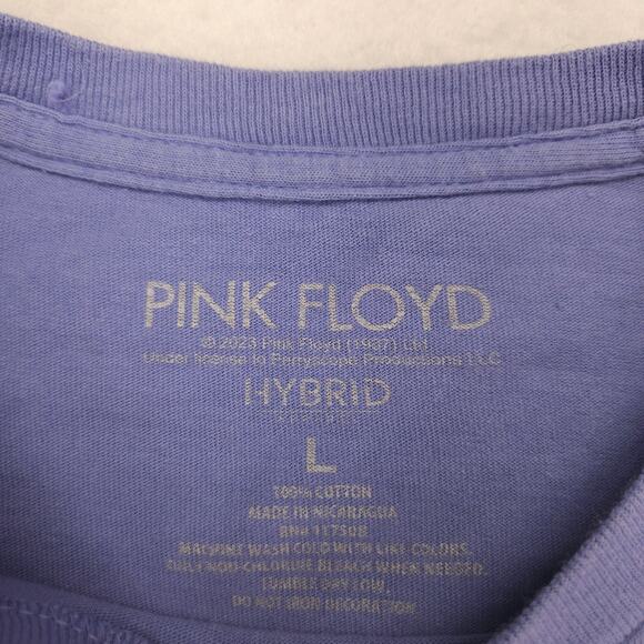 Pink Floyd The Dark Side of the Moon Band Graphic Shirt Adult Mens Size L Purple - Picture 3 of 9